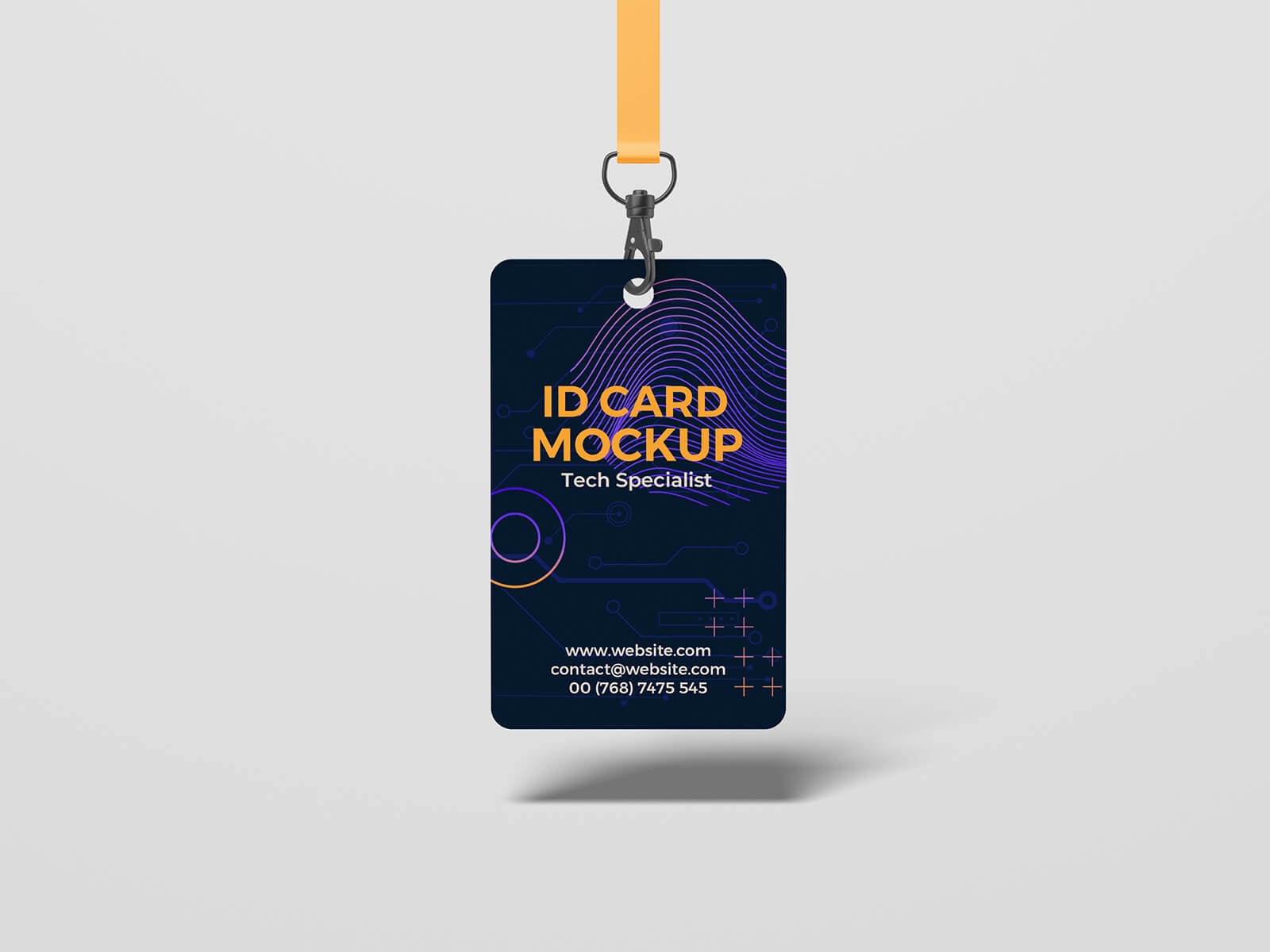 6 Free Premium ID Card Badge Mockup PSD Files